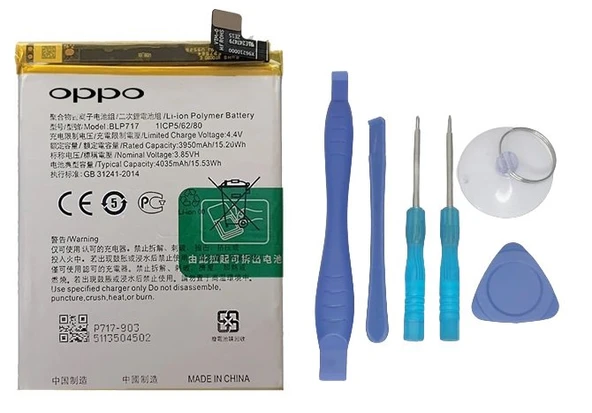 Oppo Reno 2F - BLP 717 Batarya Pil Sıfır Orijinal + TAMİR SETİ ürün görseli 1