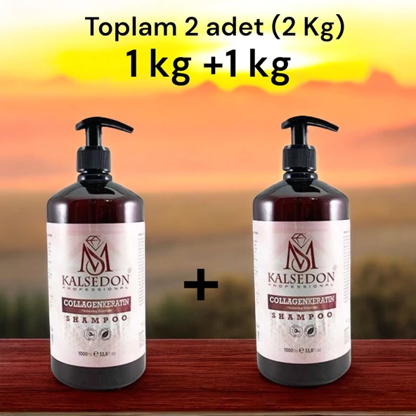 Kalsedon Hacim ve Dolgunluk  Collagen+Keratin Şampuan 1000 Ml ürün görseli 1