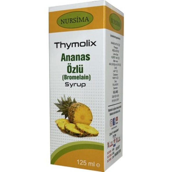 Nursima Ananas Özlü Bromelain Şurubu 125 Ml ürün görseli 1