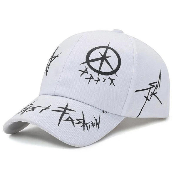 Valkyrie Trucker Şapka Unisex Metal Tokalı Ayarlanabilir Beyzbol Beyaz ürün görseli 1