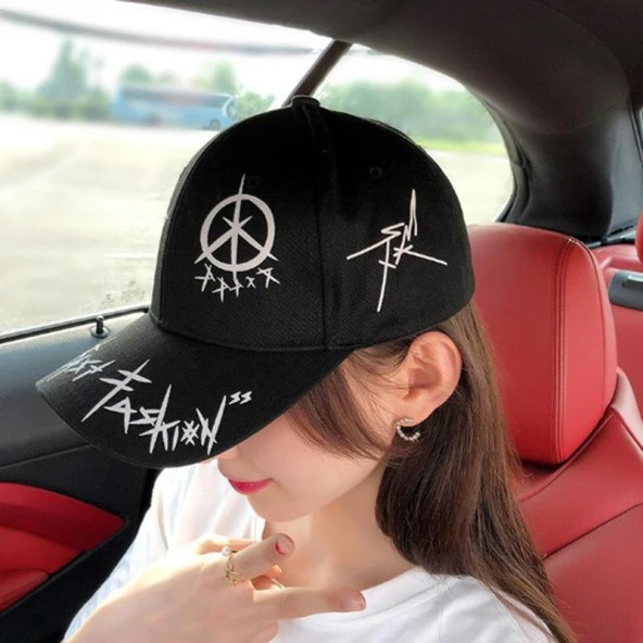 Valkyrie Trucker Şapka Unisex Metal Tokalı Ayarlanabilir Beyzbol Siyah ürün görseli 1