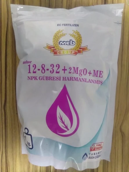 MEBOR 12 8 32 Harmanlanmış NPK Gübresi 1 Kg ürün görseli 1