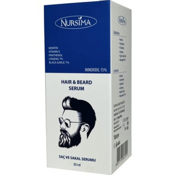 Nursima Saç ve Sakal Serumu 50 ml ürün görseli 1