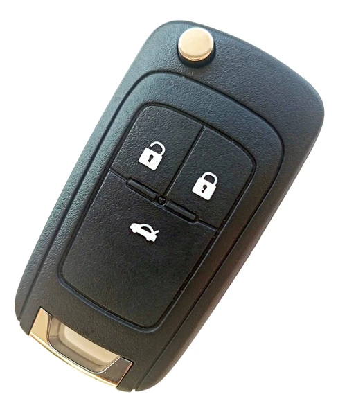 Chevrolet Cruze Trax Uyumlu Anahtar Kumanda Kabı Oto Anahtarlık Vidalı Logolu 3 Tuş Witte ürün görseli 1