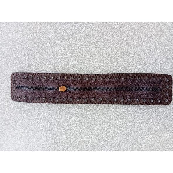 Likya KAHVERENGİ 30/ 5 cm Deri Çanta Fermuarı ürün görseli 1