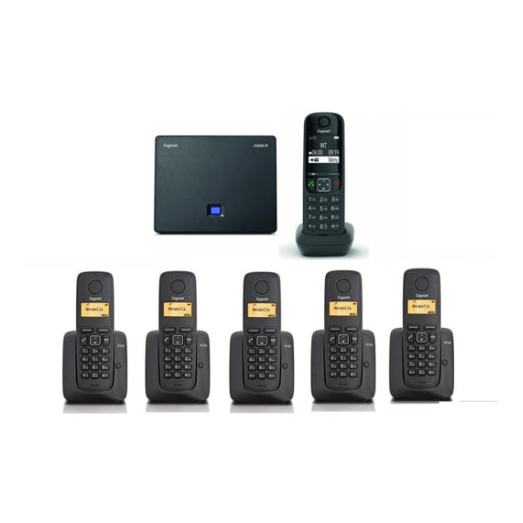 Gigaset AS690 IP 6 Dahili Dect Telsiz Kablosuz Telefon Santrali ürün görseli 1