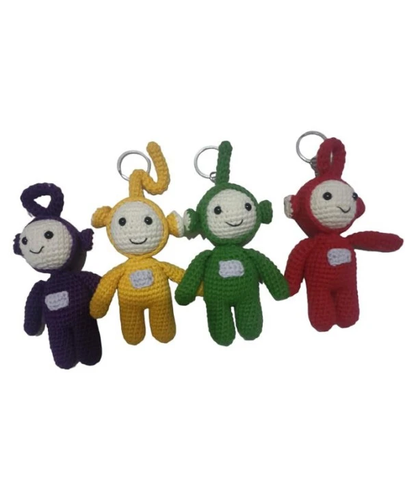 Maskot Teletubbies (Teletabiler) Takımı Amigurumi Organik Oyuncak ürün görseli 1