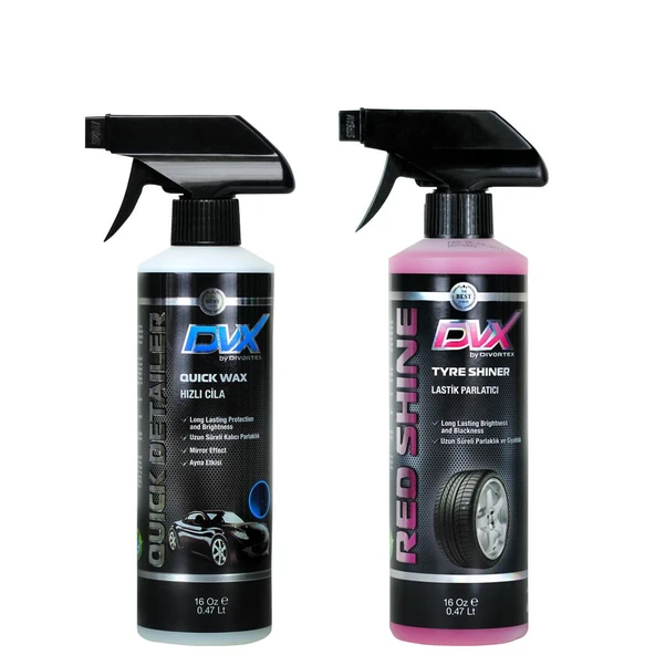 DVX Araç Bakım  Seti Lastik Parlatıcı ve Hızlı Cila 16 Oz 473 ml. ürün görseli 1