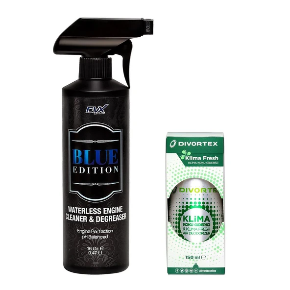 Divortex Blue Edition Susuz Motor Temizleme + Klima Fresh(Elma) ürün görseli 1
