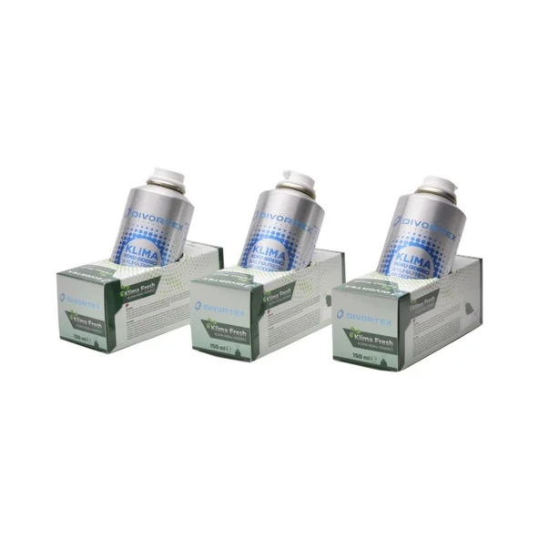 Divortex Klima Fresh - Klima Bombası - Yeşil Elma 3 x 150 ml ürün görseli 1