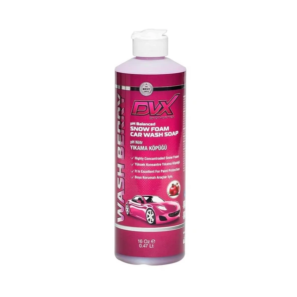 DVX Wash Berry Ph Nötr Oto Şampuanı 16 Oz 473 ml. ürün görseli 1