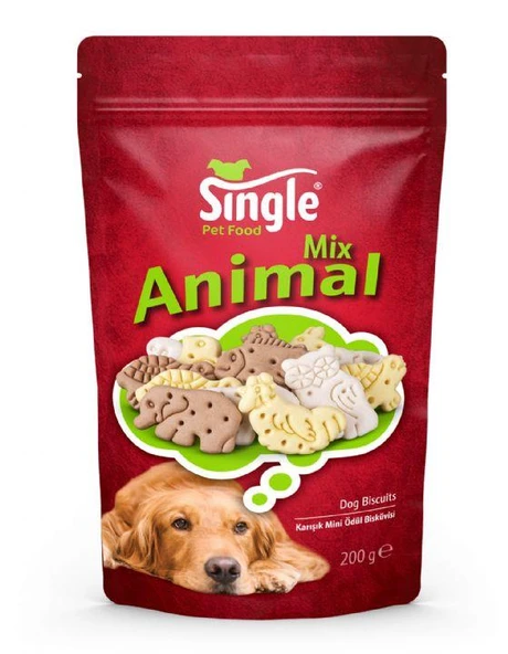 Single Animal Mix Ödül Bisküvisi 200 gr ürün görseli 1