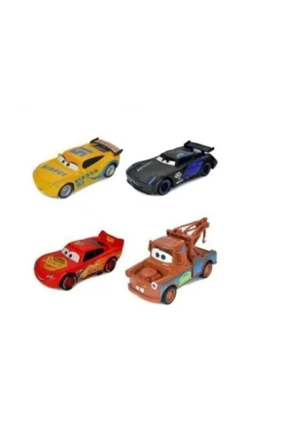 Farbu Cars Metal Arabalar  899-21 4 Araç (4 Renk-Kırmızı -Sarı-Gri-Kahve) ürün görseli 1