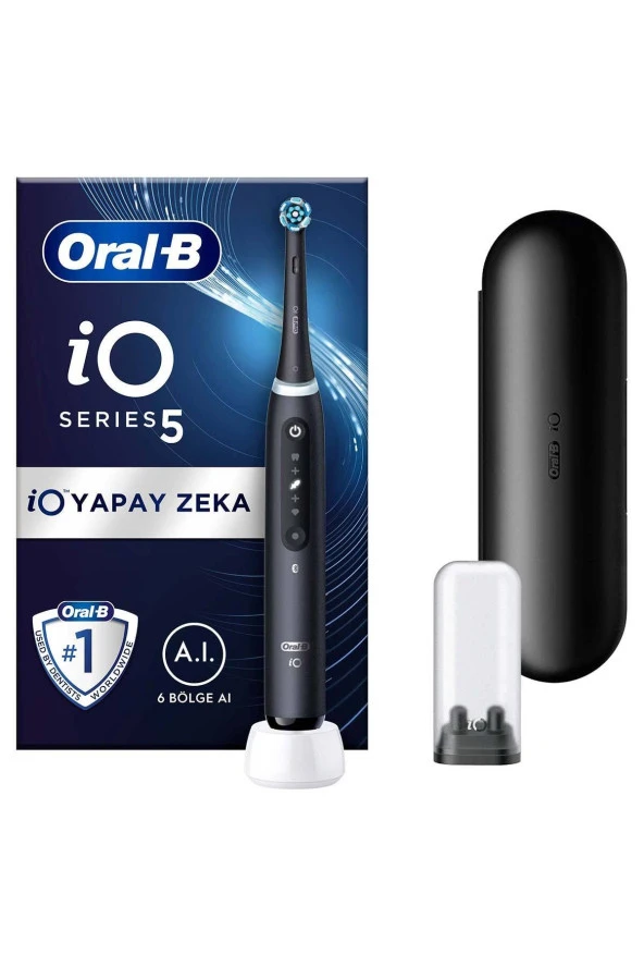 Oral-B İo 5 Şarjlı Diş Fırçası - Mat Siyah ürün görseli 1