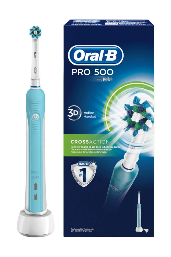 Oral-B D16 Pro-Care 500 Şarjlı Diş Fırçası Cross Action ürün görseli 1