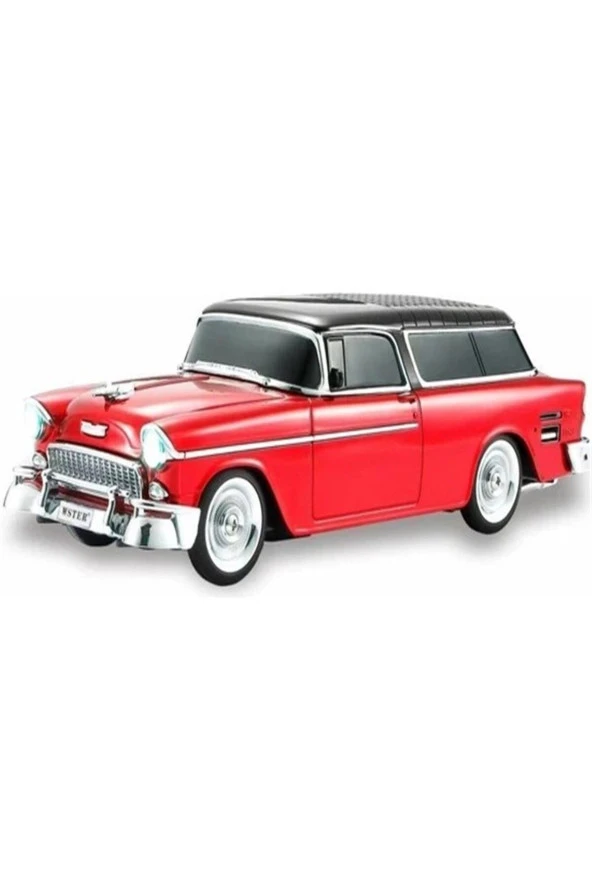 Knstar WS-1955 Klasik Araba Usb-Tf-Fm Radyo Bluetooth Hoparlör Kırmızı ürün görseli 1