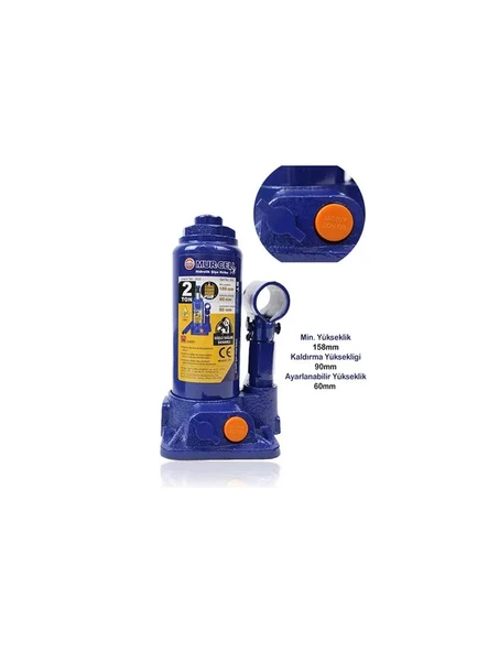 MUR-CELL 2 TON ŞİŞE KRİKO ST0203 ürün görseli 1