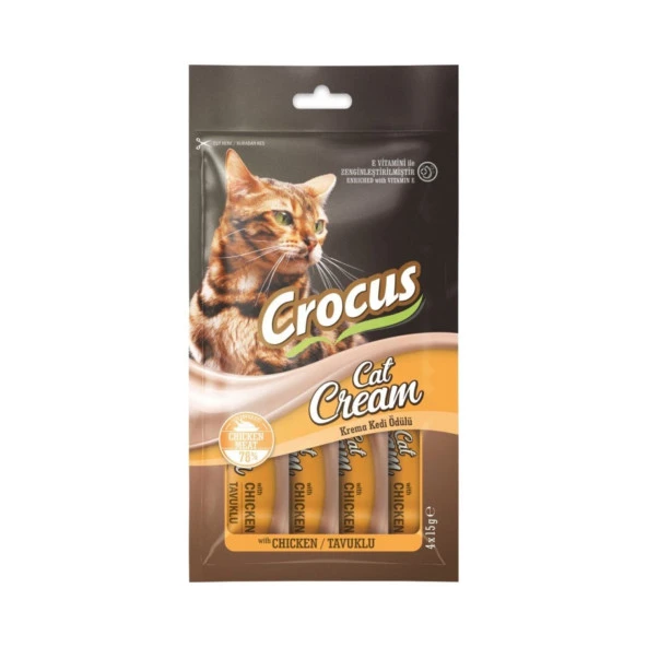 Crocus Tavuklu Krema Kedi Ödülü 4X15G ürün görseli 1