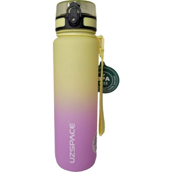 Uzspace Tritan Su Matarası 1000ml Vgn3038 Yellov Viyolet ürün görseli 1