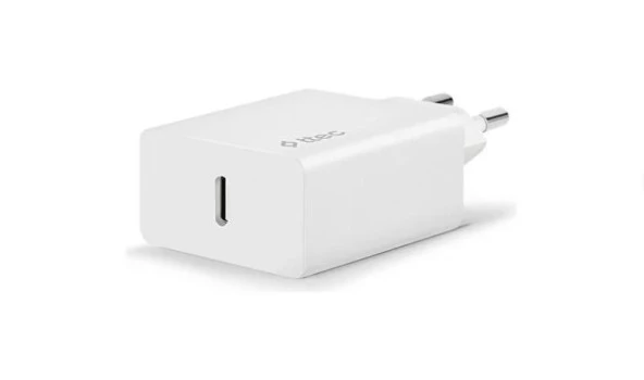 Ttec SmartCharger 20W PD Seyahat Hızlı Şarj Aleti + USB-C - USB-C 3A TYP-C Kablo Beyaz ürün görseli 1