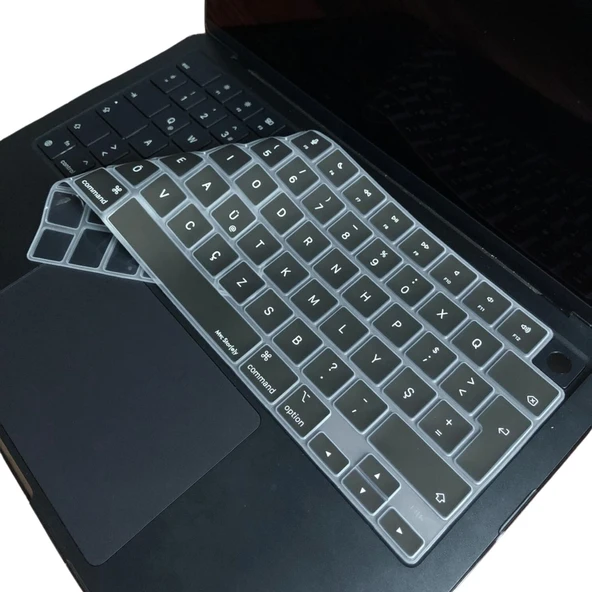 MacBook Klavye Koruyucu Eski Türkçe F Dizilim Daktilo Tip Uyumlu Silikon Kapak ürün görseli 1