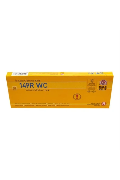 149 R 45 Mm Oval Wc Banyo Iç Kapı Gömme Kilidi - Resim 2