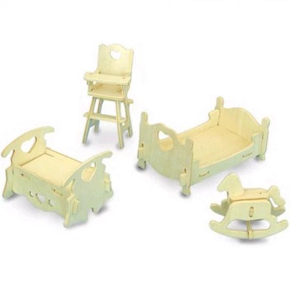 Periboia 3D Ahşap Puzzle - Çocuk Odası - Resim 2
