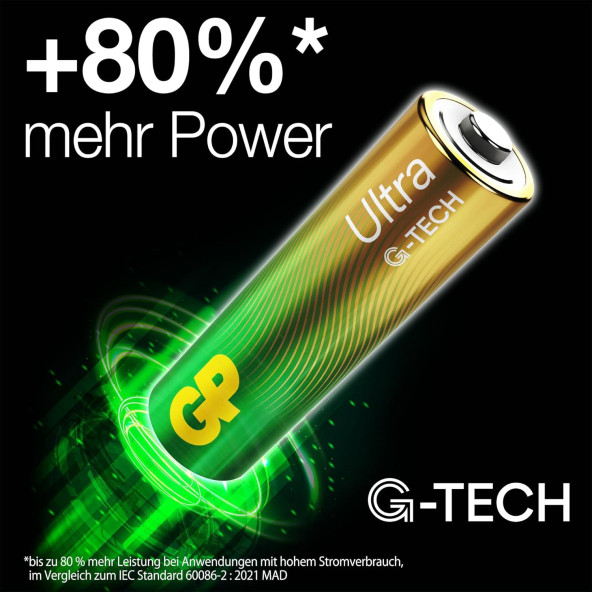 AA Pil GP Alkalin Ultra 1,5V 4 Adet - Resim 3