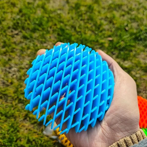 YENİ NESİL MAVİ SOLUCAN STRES OYUNCAĞI TOP ANAHTARLIKLI MODEL 2 ÖZELLİKLİ VIP NEW BLUE FIDGET WORM ürün görseli 1
