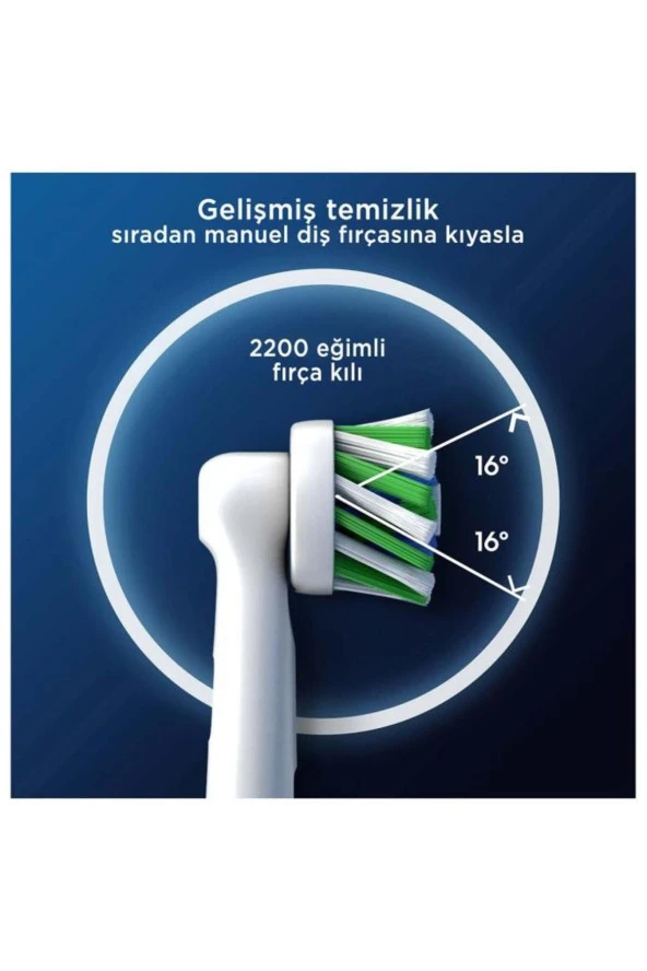 Oral-B Pro Cross Action X-Filament Şarjlı Diş Fırçası Yedek Başlığı 2 Adet ürün görseli 1