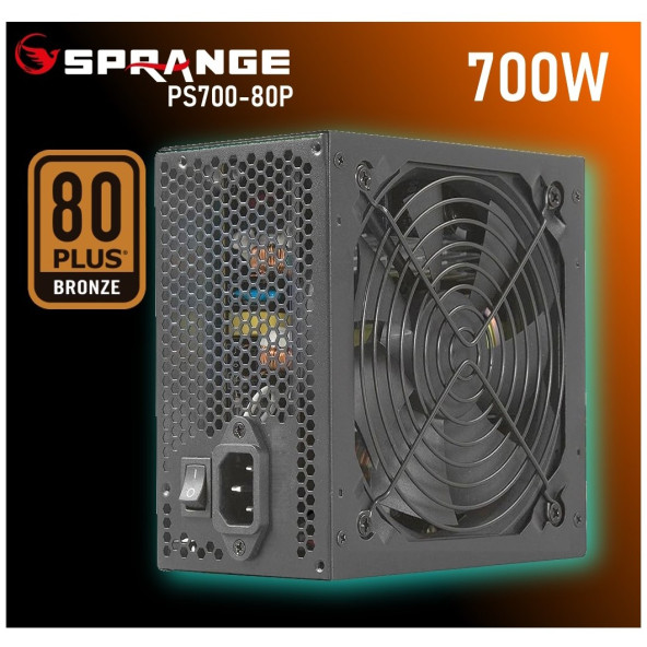 prange 700W 80 Plus Bronze Power Supply PS700-80P Psu ürün görseli 1