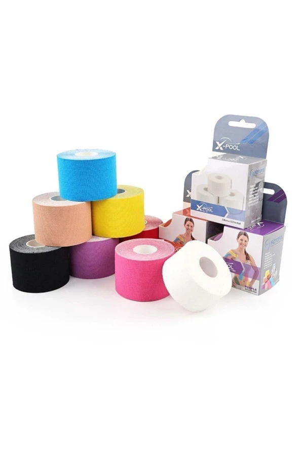 X POOL Kinezyo Tape Band 8 Renk Kinesio Sporcu Bandı ürün görseli 1