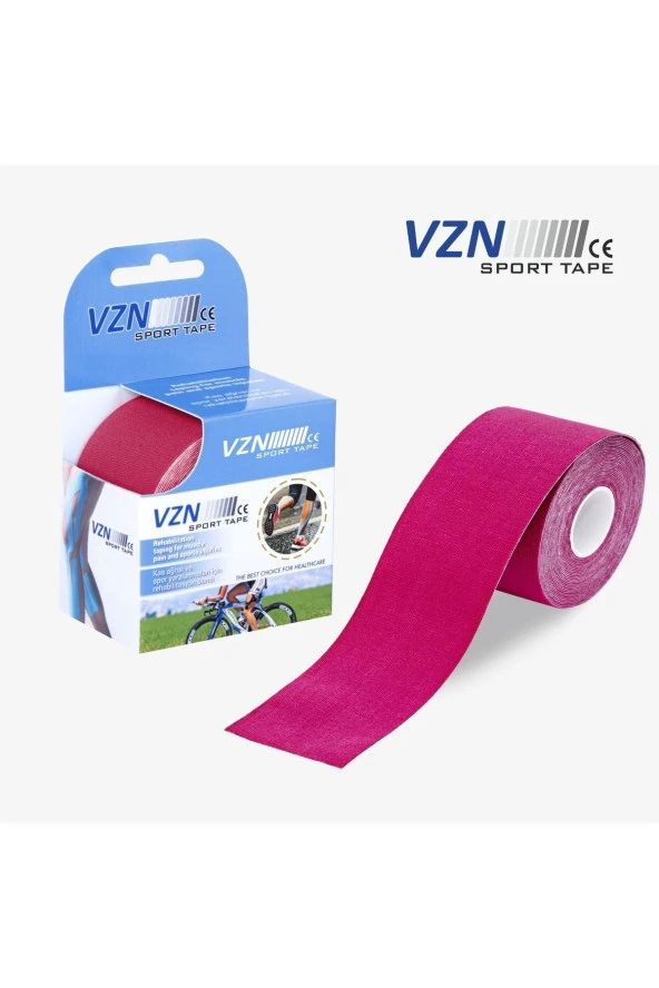 VZN Ağrı Tedavi Bandı Pembe Sporcu Bandı - Ağrı Tedavi Bandı 5cmx5m ürün görseli 1