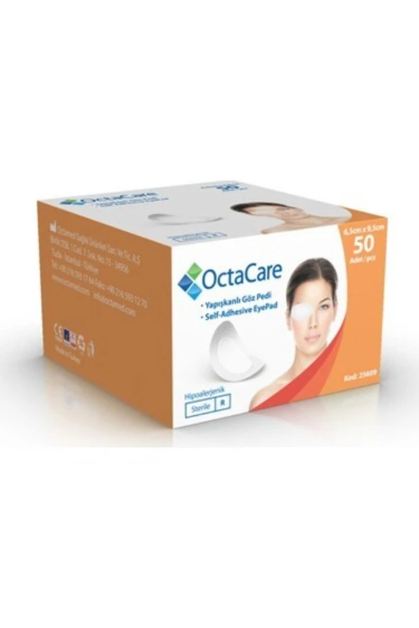 OCTACARE Yapışkanlı Steril Göz Pedi 50 Adet ürün görseli 1