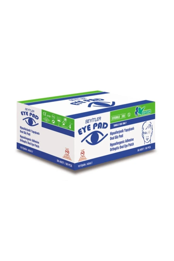 SEYİTLER KİMYA Seyitler Eye Pad Hipoallerjenik Yapışkanlı Oval Göz Pedi ürün görseli 1