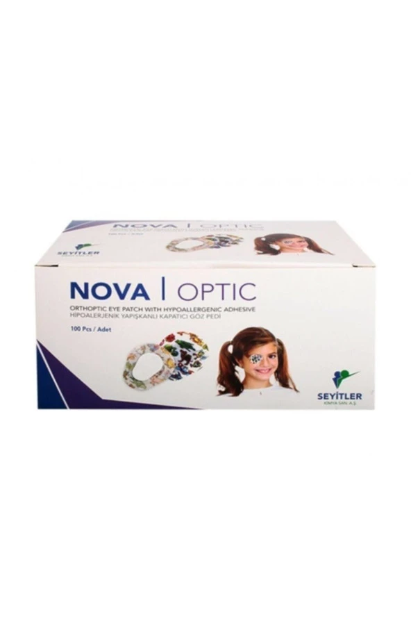 Nova Optik Çocuk Hipoallerjenik Yapışkanlı Oval Göz Pedi 100 Adet ürün görseli 1