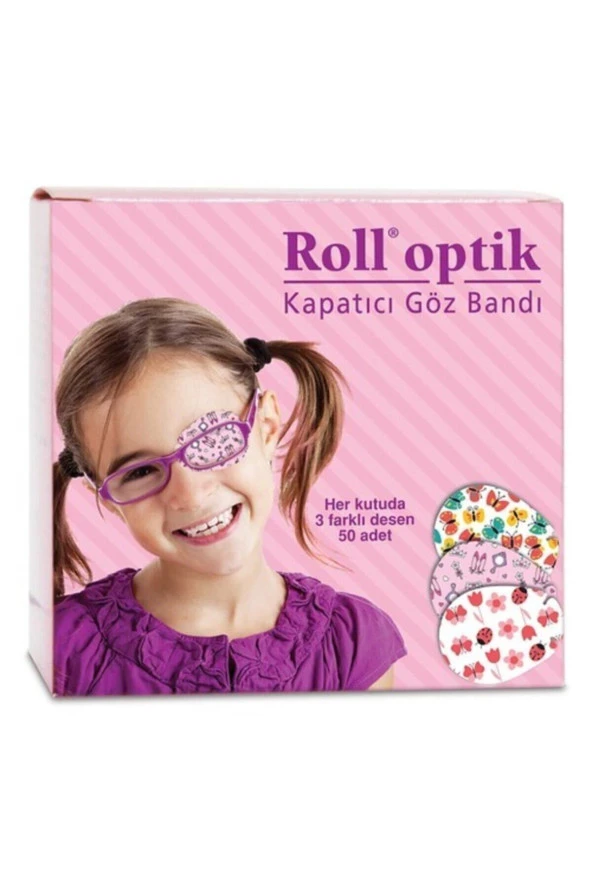 ROLL Kız Çocuk Optik 50'li Göz Kapama Bandı ürün görseli 1