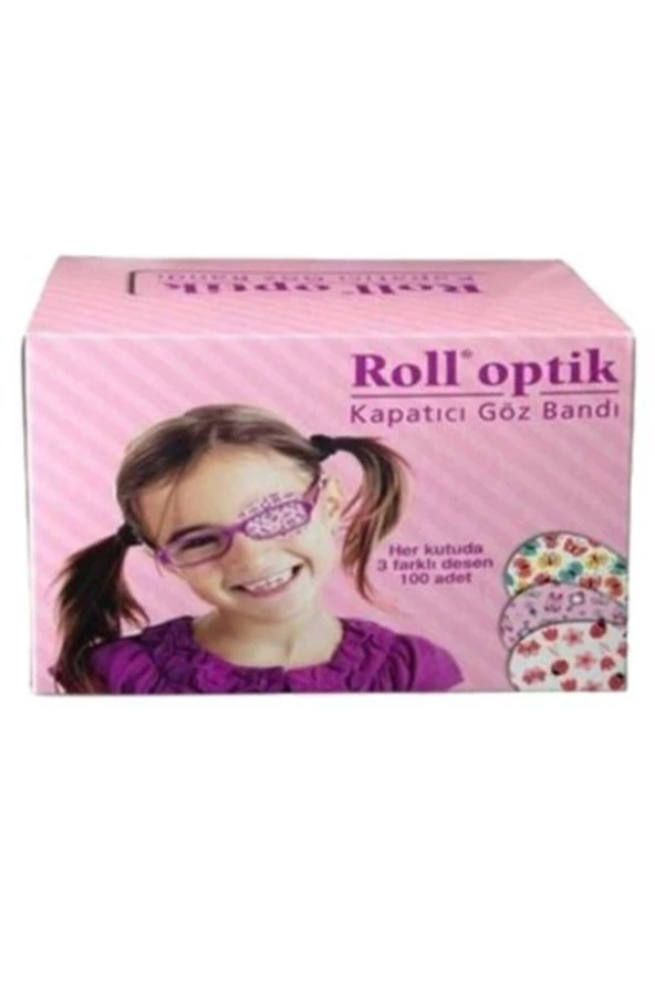 KURTSAN Roll Optik Göz Kapama Bandı Kız 100 Lük Kutu Desenli ürün görseli 1