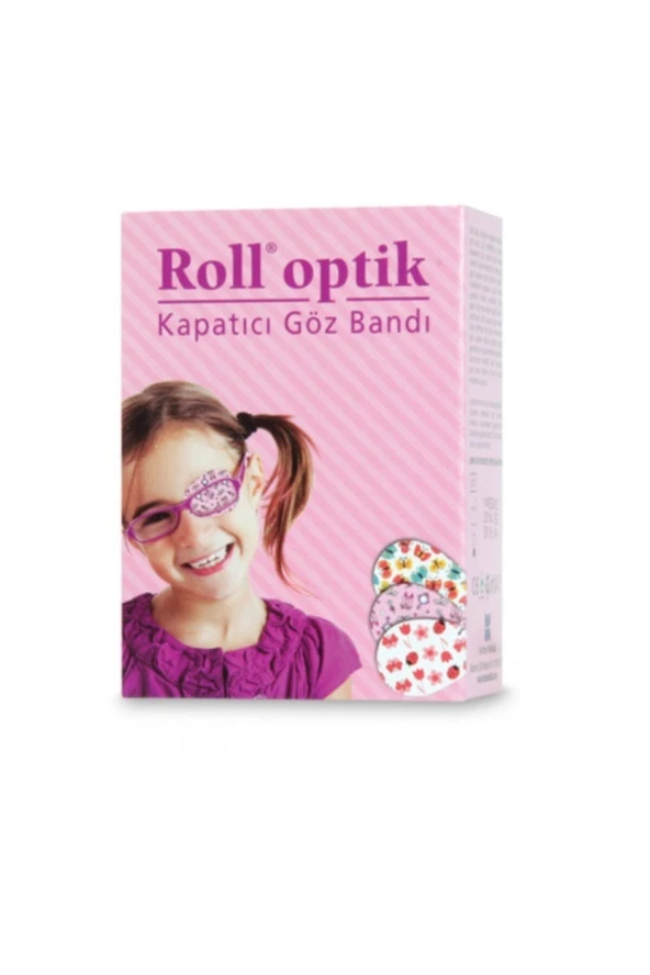 ROLL Optik Göz Kapama Bandı 100 Adet  Kız Desenli ürün görseli 1