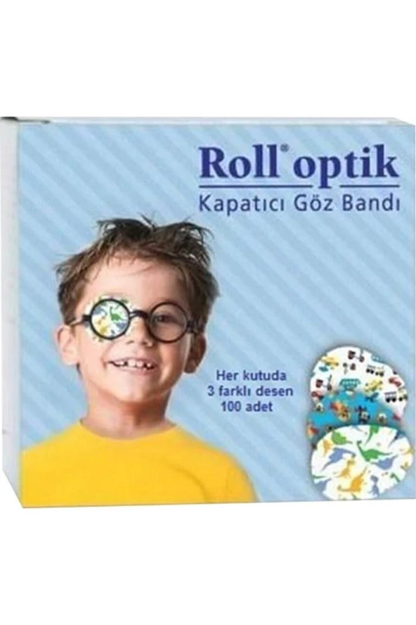 ROLL OPTİK Göz Kapama Bandı Erkek Çocuk 100'lük ürün görseli 1