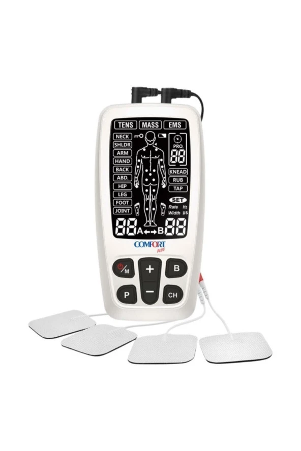 COMFORT PLUS R-c4a Şarj Edilebilir Portatif Dijital Masaj Ems Tens Cihazı ürün görseli 1