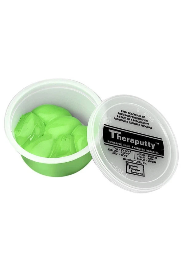 Cando Theraputty El Egzersiz Hamuru Yeşil (orta-sıkı) ürün görseli 1