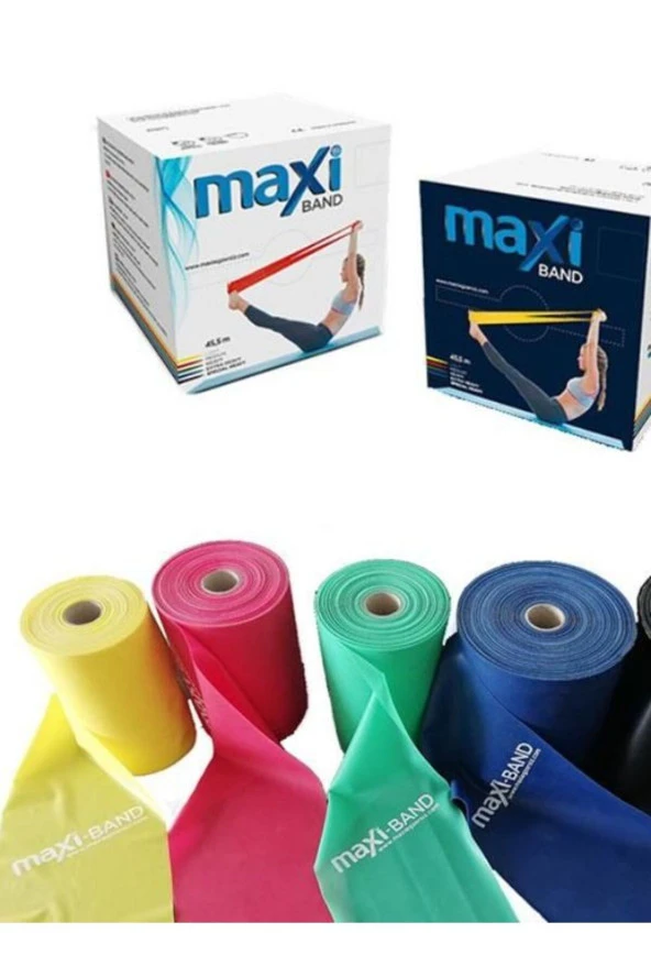 MAXİ Pilates & Yoga Egzersiz Bandı , Theraband Yeşil Renk1.5 Mt ürün görseli 1