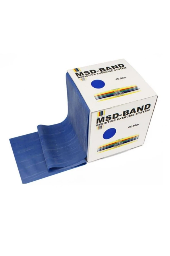 MOVES Theraband Egzersiz Bandı, Pilates Direnç Bandı Mavi (orta Sert) ürün görseli 1