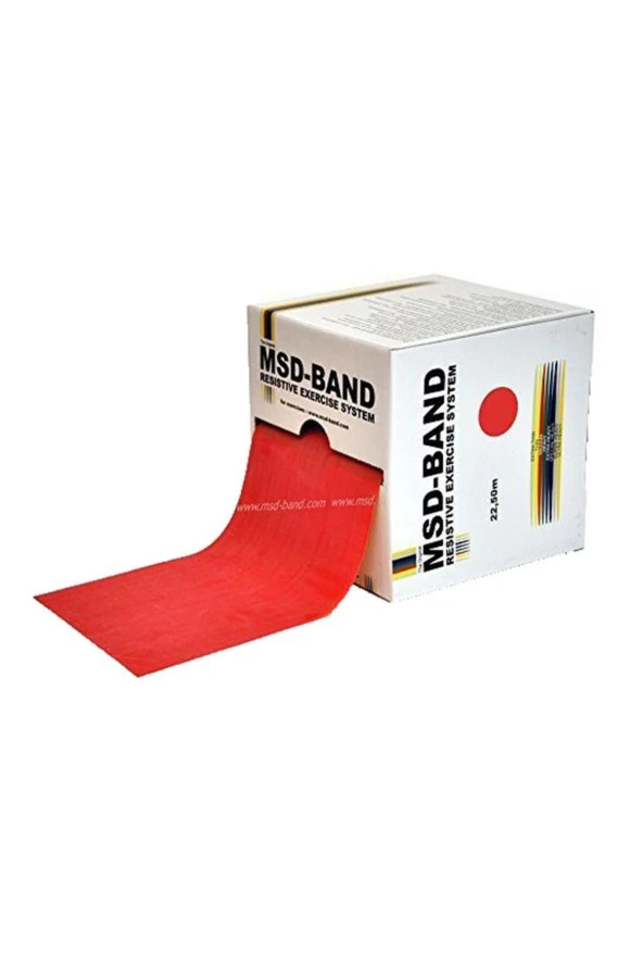 MOVES Theraband Egzersiz Bandı 1.5 Mt Kırmızı No 6(hafif) ürün görseli 1