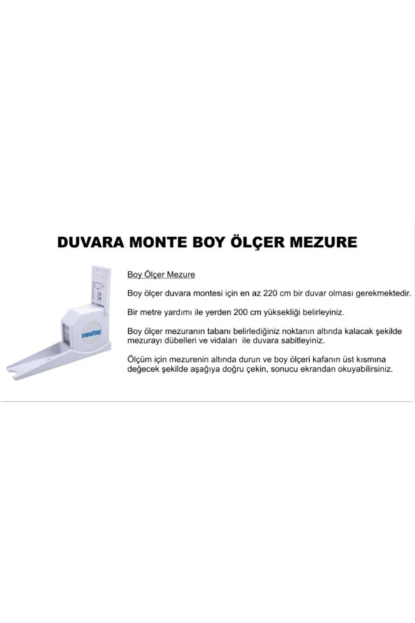 MESİLİFE Duvara Monte Boy Ölçer - Resim 2