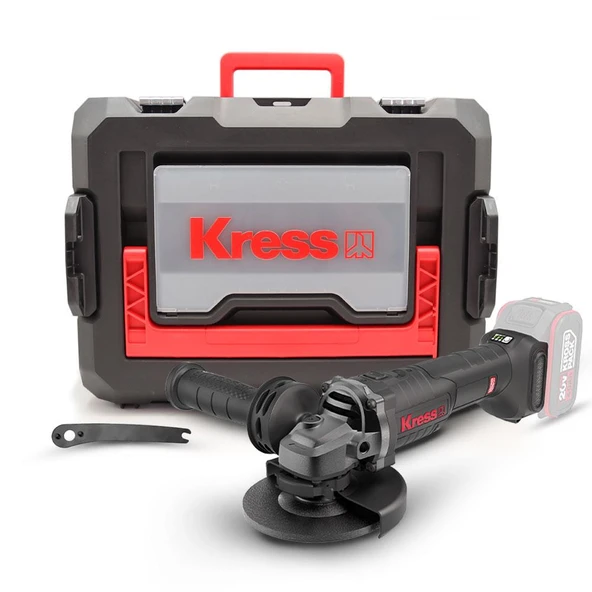 Kress KUH10.91 20Volt 125mm Kömürsüz Profesyonel Şarjlı Devir Ayarlı Avuç Taşlama (Akü Dahil Değildir) ürün görseli 1