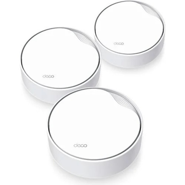 TP-Link Deco X50-POE 3000 Mbps 3'lü Router Poe Destekli Tüm Ev Mesh Wifi 6 Sistemi ürün görseli 1