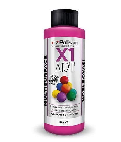POLİSAN X1 HOBİ BOYASI 0040 FUŞYA 120 ML ürün görseli 1