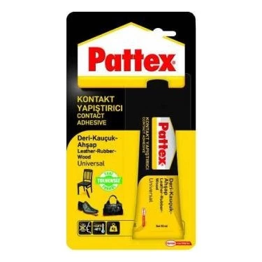 PATTEX KONTAKT YAPIŞTIRICI DERİ-KAUÇUK-AHŞAP 50GR ürün görseli 1
